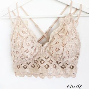 Nude Lace Bralette *ALL ITEMS ARE NEW, FROM MY CLOSED BOUTIQUE* #9206